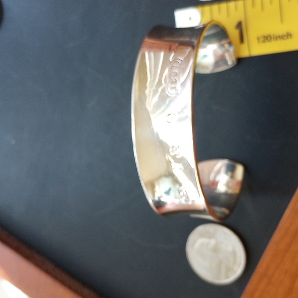TIFFANY & CO. -925-SS- STAMPED: #"1837"- VINTAGE: yr.: 1997  --  CUFF BRACELET - Picture 5 of 12